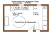 Plan rez de chausse du gte  Hournre